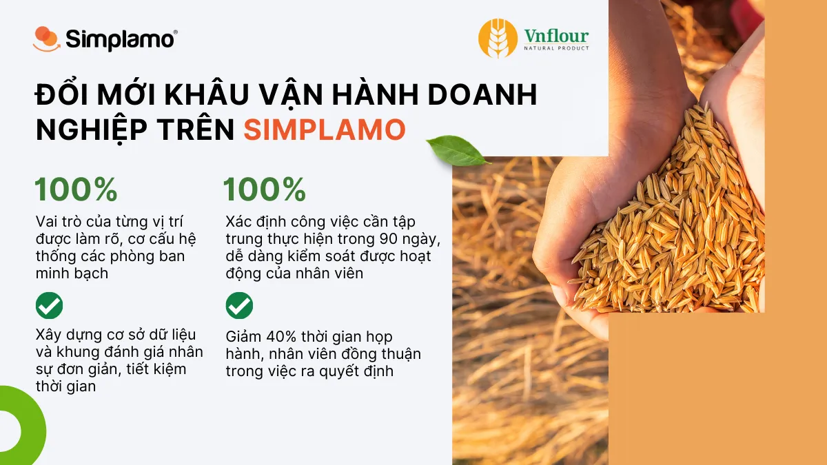 Vnflour triển khai Simplamo