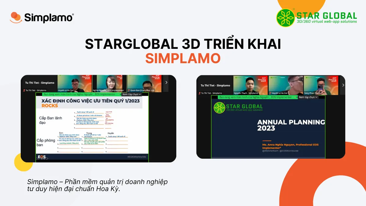 Starglobal3D triển khai Simplamo