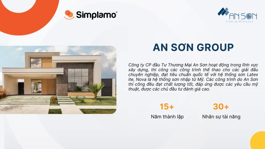 An Sơn vận hành doanh nghiệp trên Simplamo