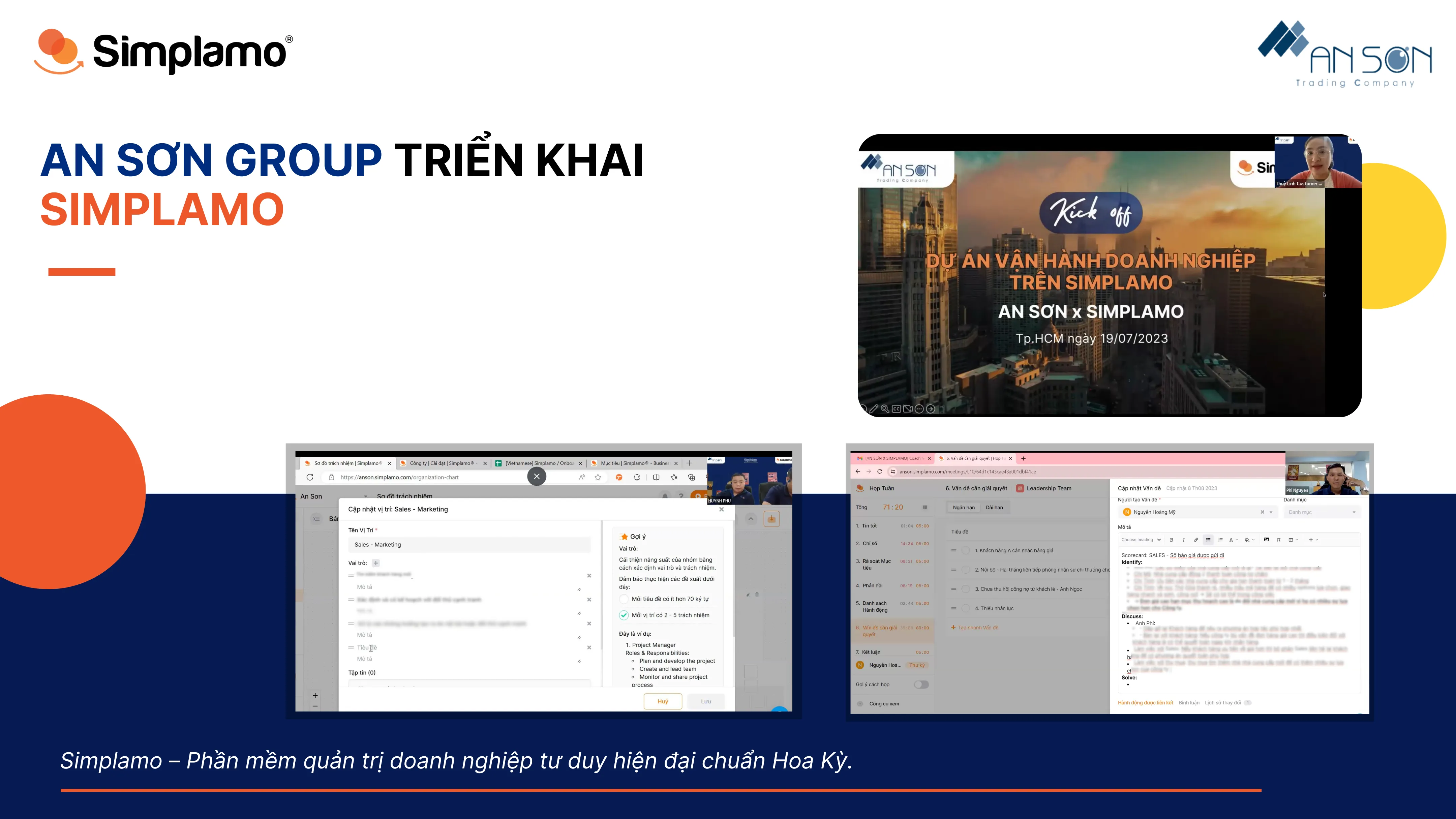 An Sơn vận hành doanh nghiệp trên Simplamo