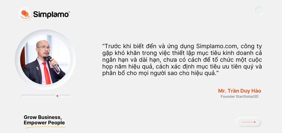 Anh Trần Duy Hào chia sẻ về Simplamo