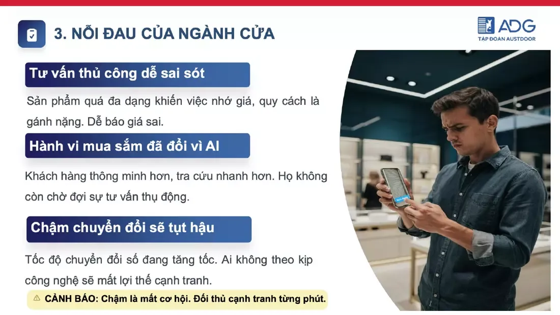 Nỗi đau ngành cửa